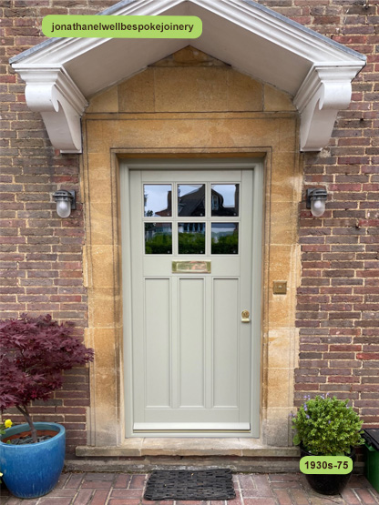 1930s style front door french gray
